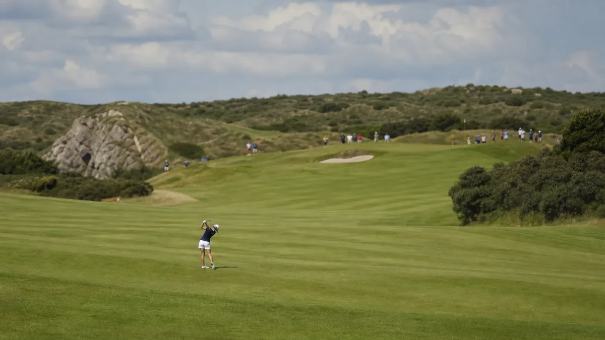 Spel under en tavling pa Ladies European Tour