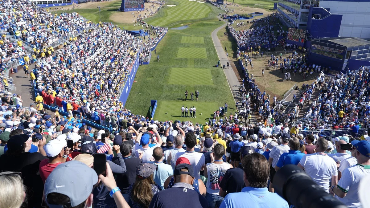 Läktare vid Ryder Cup 2023