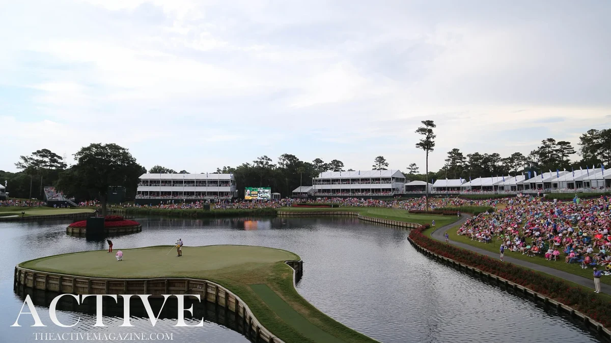 Sjuttonde hålet på TPC Sawgrass under The Players